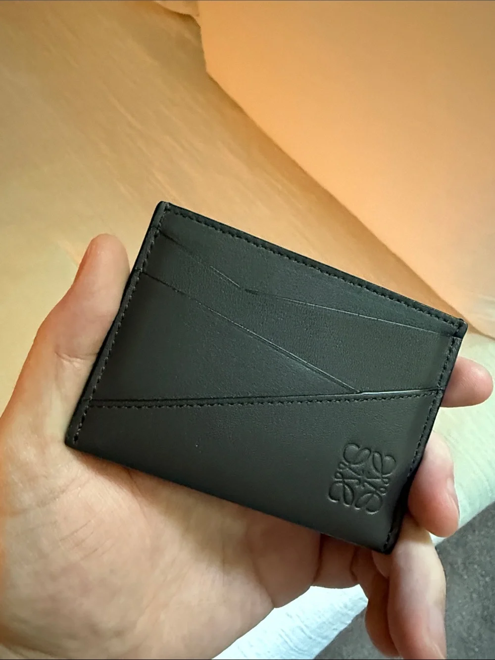 LOEWE Puzzle plain cardholder in classic calfskin